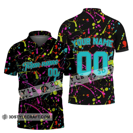 Unisex Shirt - Custom Stitched Splashes Graffiti Pattern T-Shirt - Personalized Light Color Shirt style option 4
