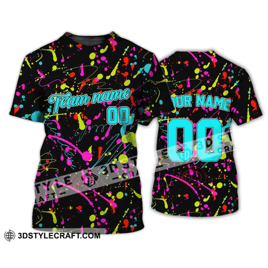 Unisex Shirt - Custom Stitched Splashes Graffiti Pattern T-Shirt - Personalized Light Color Shirt style option 2