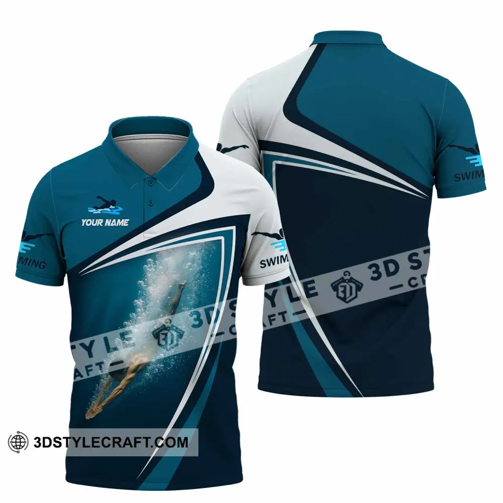 Unisex Shirt - Custom Swimming 3D Shirt - Polo Shirt / S - T-shirt