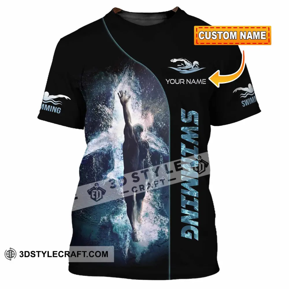 Unisex Shirt - Custom Swimming 3D Shirt T-shirt
