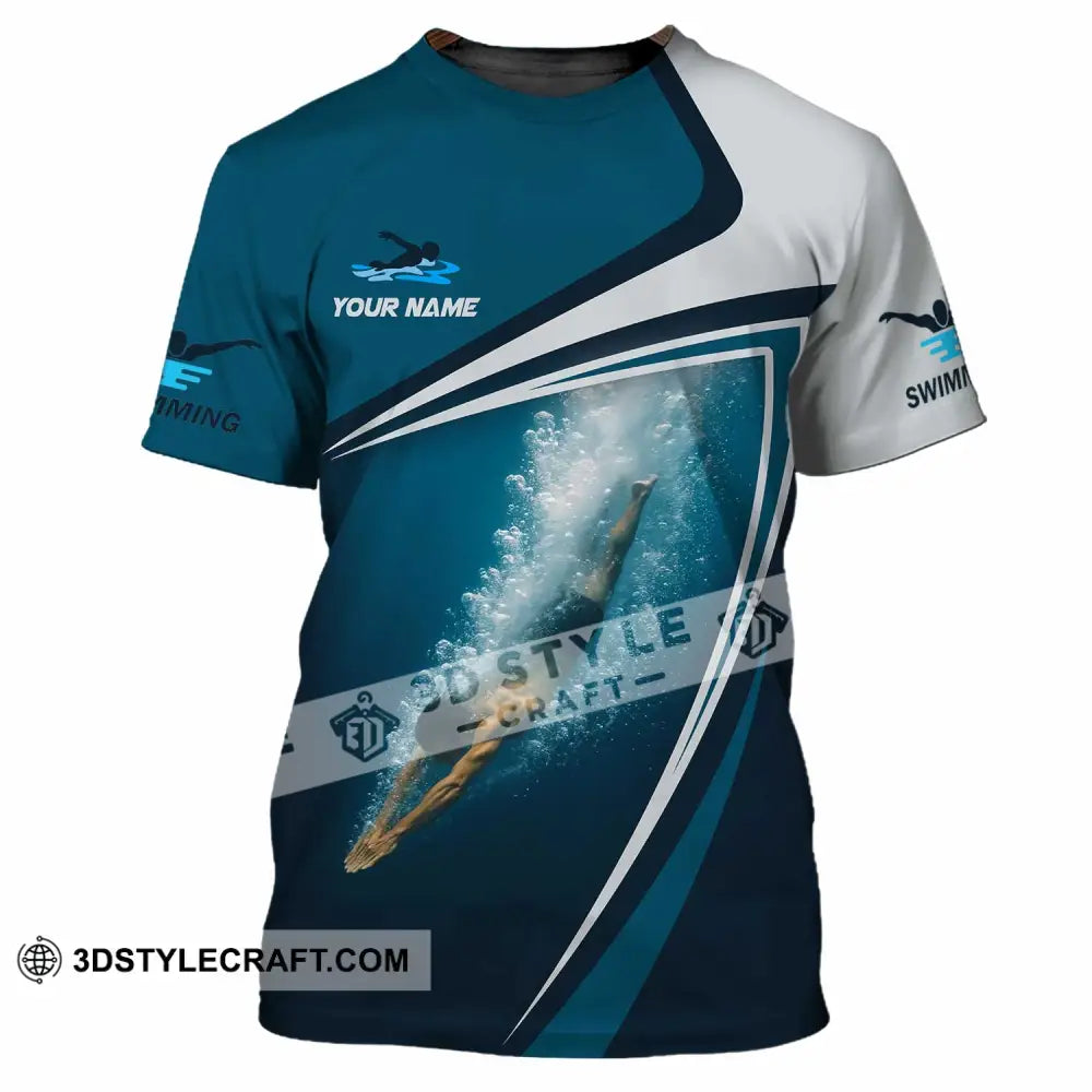 Unisex Shirt - Custom Swimming 3D Shirt - T-Shirt / S - T-shirt