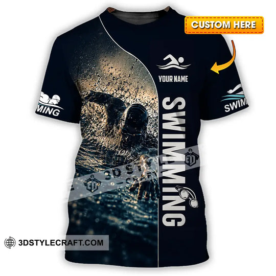 Unisex Shirt - Custom Swimming Shirt style option 1