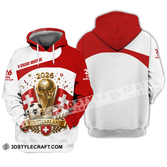Unisex Shirt - Custom Switzerland World Cup 2026 Shirt style option 3