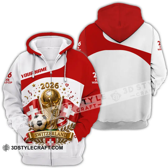 Unisex Shirt - Custom Switzerland World Cup 2026 Shirt style option 4