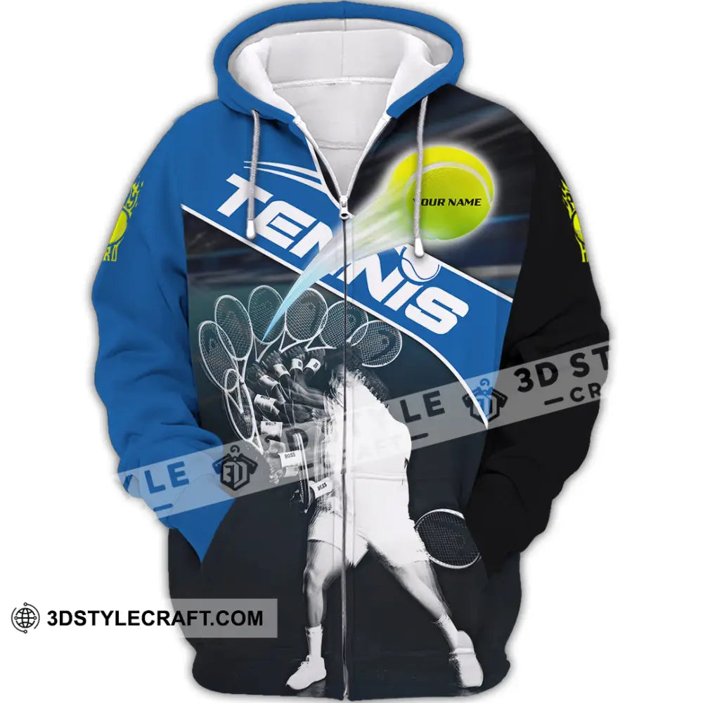Unisex Shirt - Custom Tennis 3D Shirt Zipper Hoodie / S T-shirt