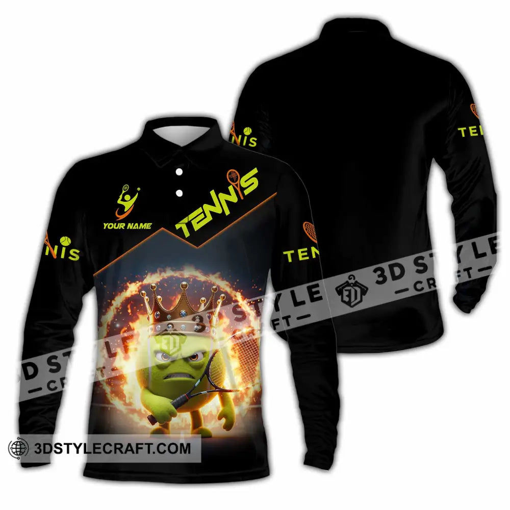 Unisex Shirt - Custom Tennis Sports Shirt Long Sleeve Polo / S T-shirt