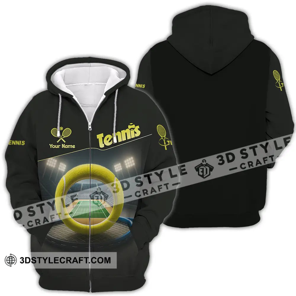 Unisex Shirt - Custom Tennis Shirt Zipper Hoodie / S T-shirt