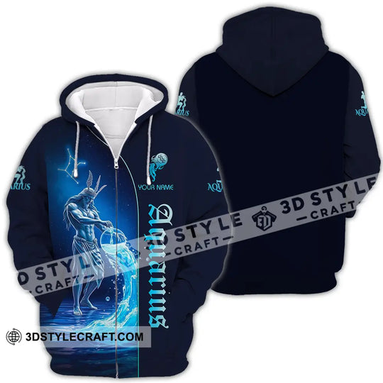 Unisex Shirt - Custom Text Shirt Aquarius style option 4