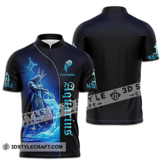 Unisex Shirt - Custom Text Shirt Aquarius style option 2