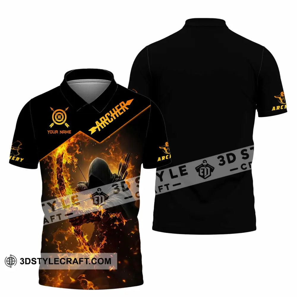 Unisex Shirt - Custom Text Shirt Archer Polo Shirt / S T-shirt
