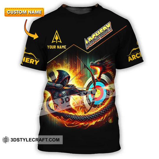 Unisex Shirt - Custom Text Shirt Archery style option 1