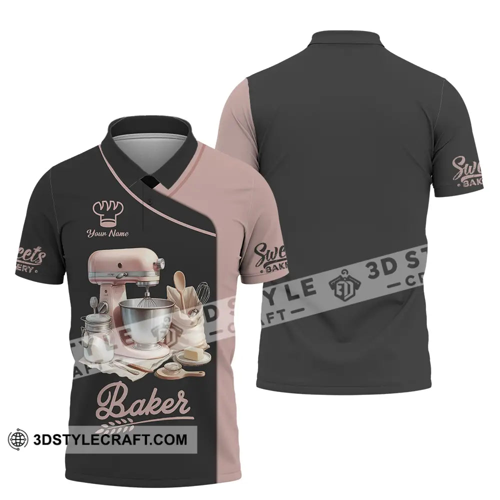 Unisex Shirt - Custom Text Shirt Baker Shirt Polo Shirt / S T-shirt