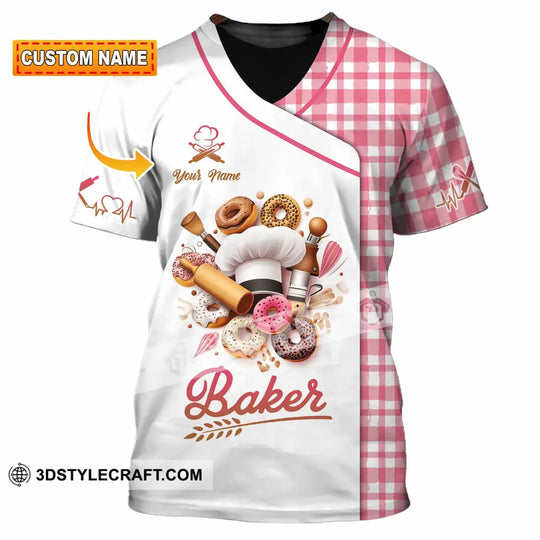 Unisex Shirt - Custom Text Shirt, Baker Shirt style option 1
