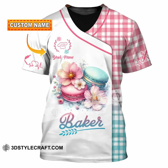 Unisex Shirt - Custom Text Shirt, Baker Shirt style option 1