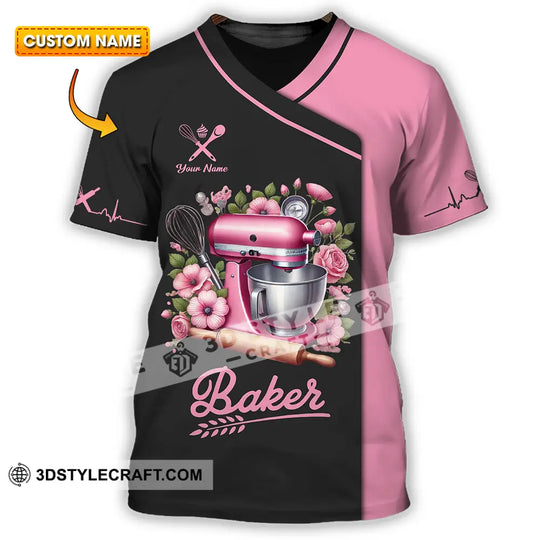 Unisex Shirt - Custom Text Shirt, Baker Shirt style option 1