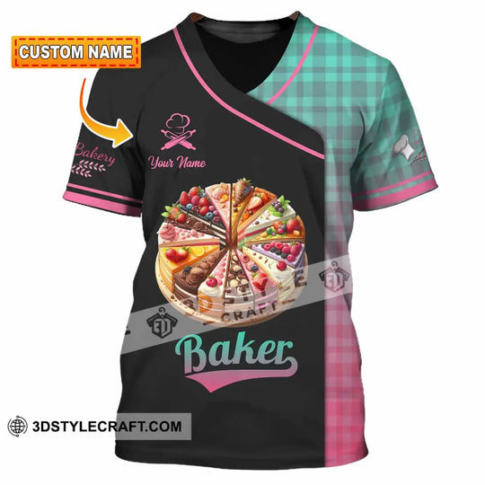 Unisex Shirt - Custom Text Shirt Baker style option 1