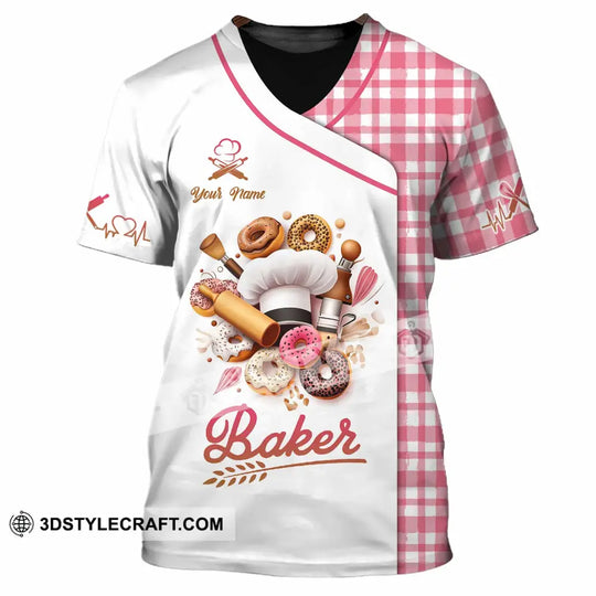 Unisex Shirt - Custom Text Shirt, Baker Shirt style option 2