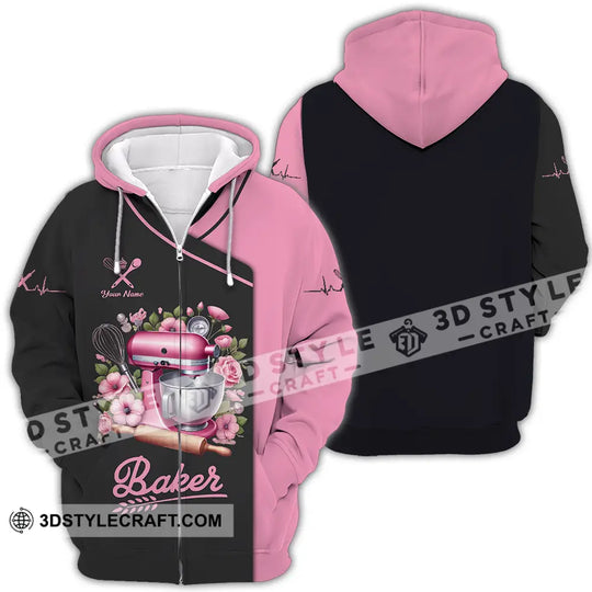 Unisex Shirt - Custom Text Shirt, Baker Shirt style option 4