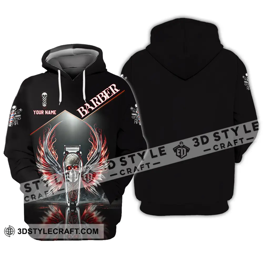Unisex Shirt - Custom Text Barber Hoodie / S T-Shirt