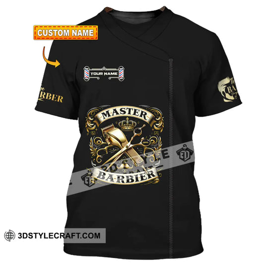 Unisex Shirt - Custom Text Shirt, Barber Shirt style option 1