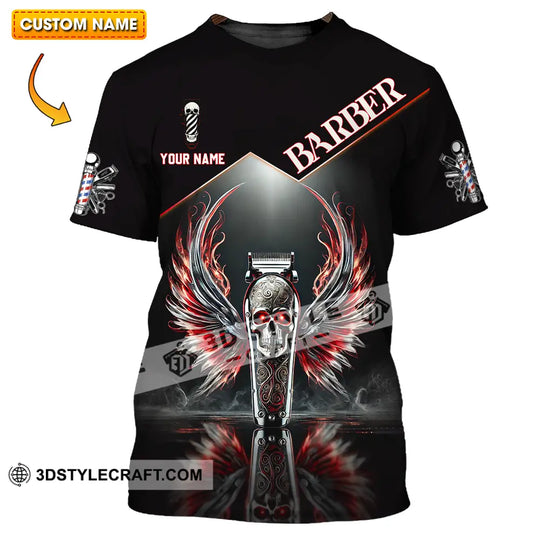 Unisex Shirt - Custom Text Shirt Barber style option 1