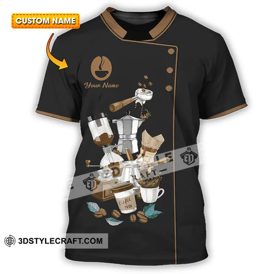 Unisex Shirt - Custom Text Shirt, Barista Shirt style option 1