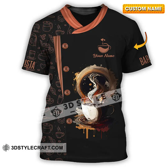 Unisex Shirt - Custom Text Shirt, Barista Shirt style option 1