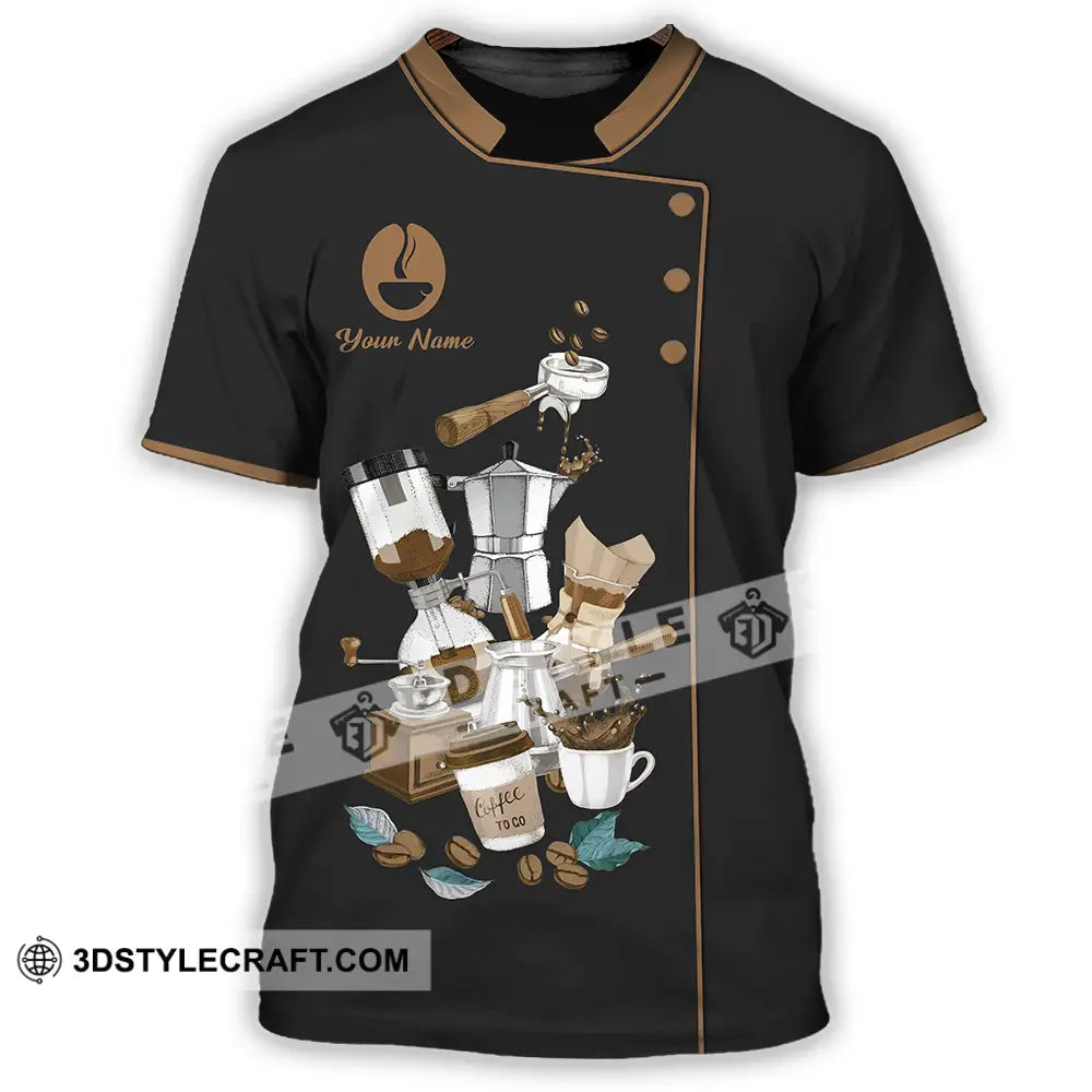 Unisex Shirt - Custom Text Shirt Barista Shirt T-Shirt / S T-shirt