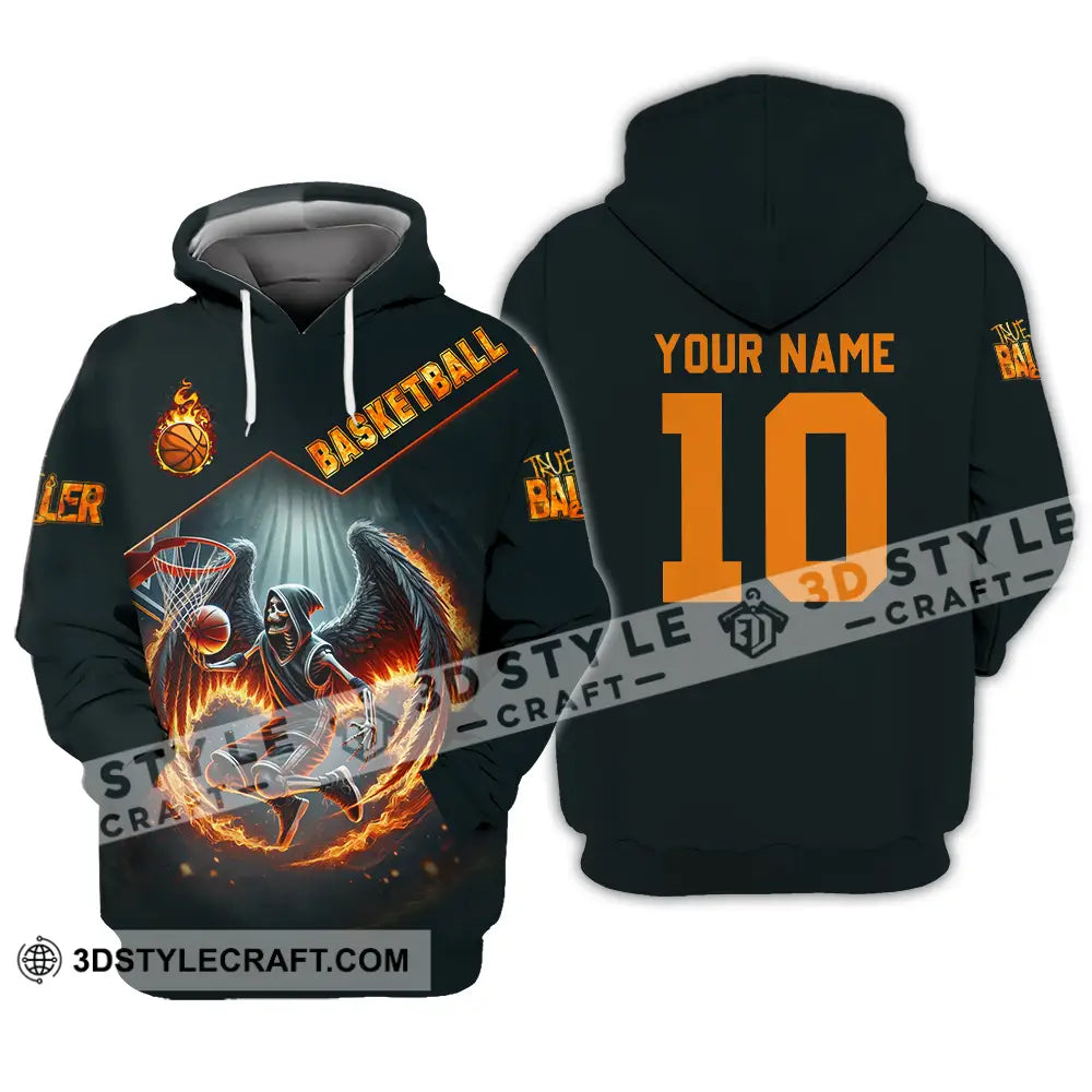 Unisex Shirt - Custom Text Basketball Hoodie / S T-Shirt