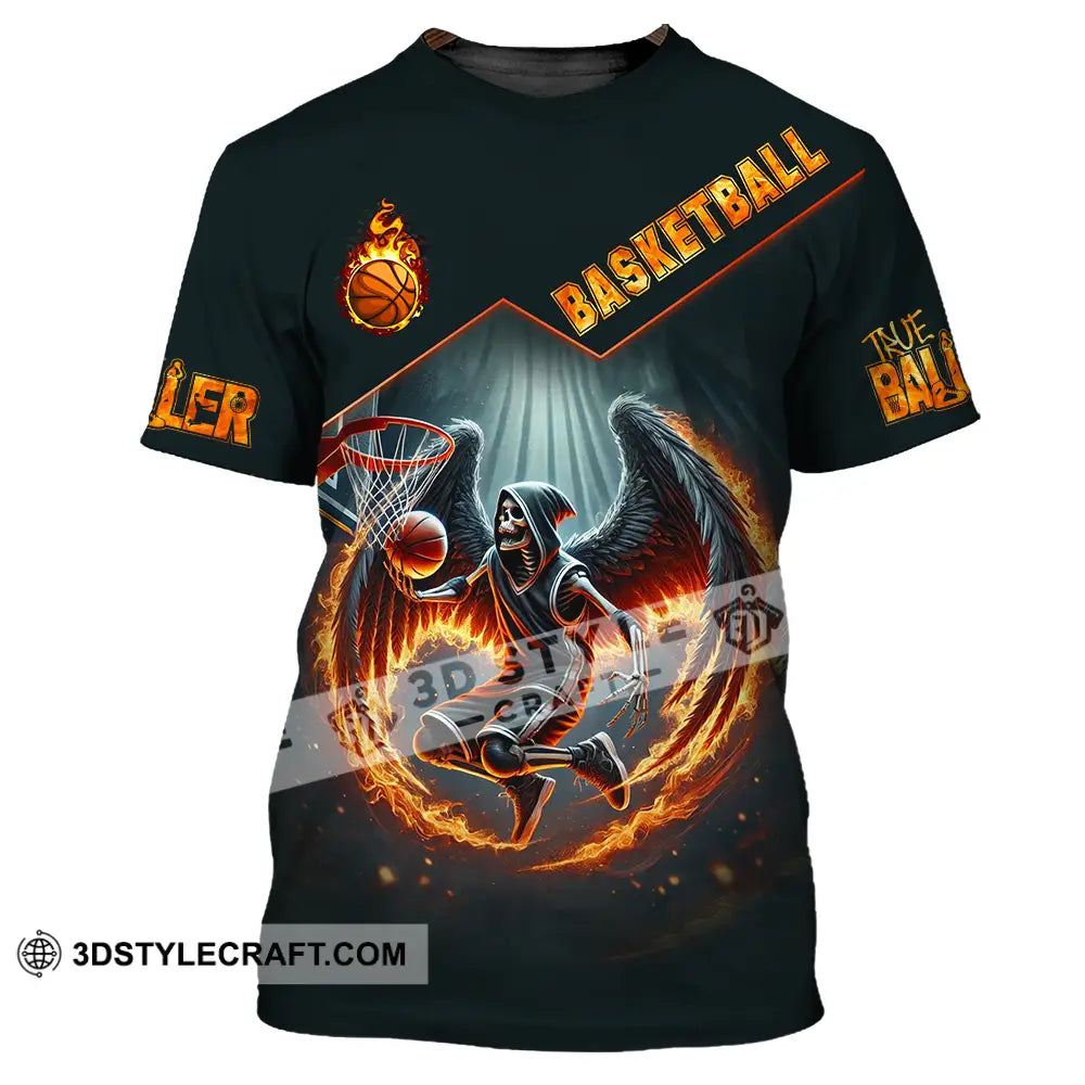 Unisex Shirt - Custom Text Basketball T-Shirt / S T-Shirt