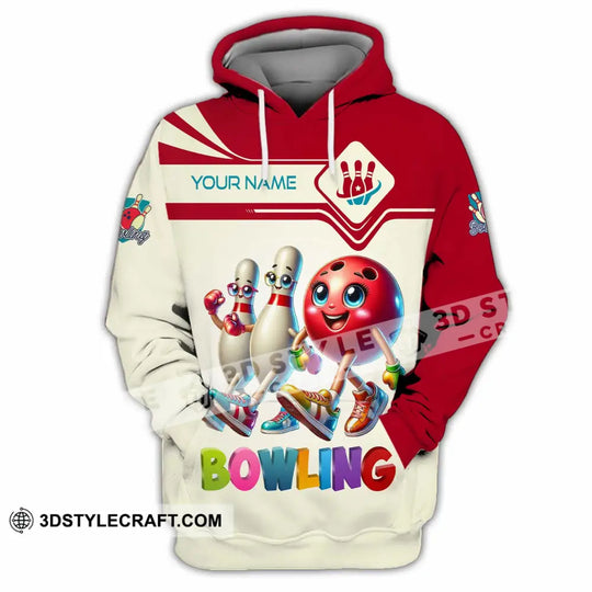 Unisex Shirt - Custom Text Shirt, Bowling Cute Shirt style option 4