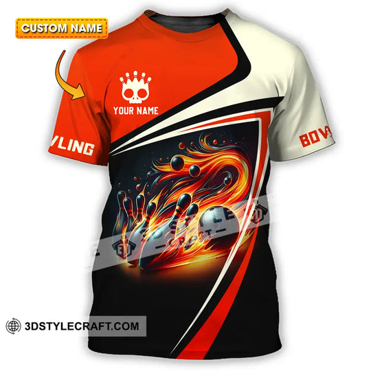 Unisex Shirt - Custom Text Shirt, Bowling Shirt style option 1