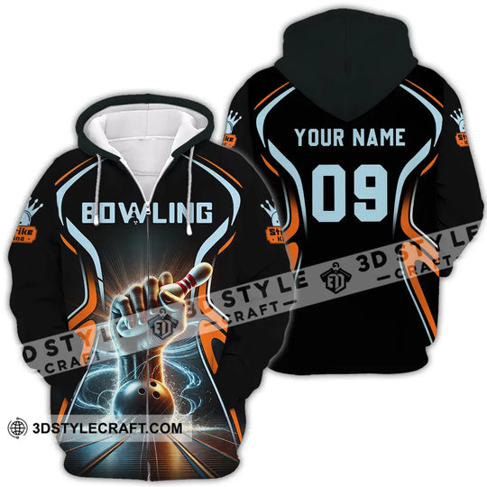 Unisex Shirt - Custom Text Shirt Bowling style option 4