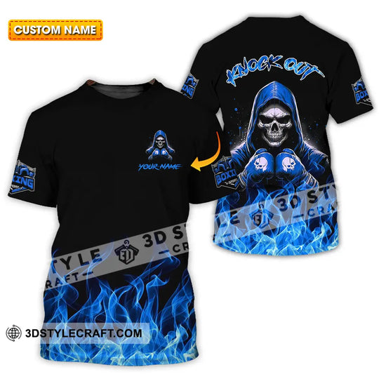 Unisex Shirt - Custom Text Shirt, Boxing Knock Out Shirt style option 1