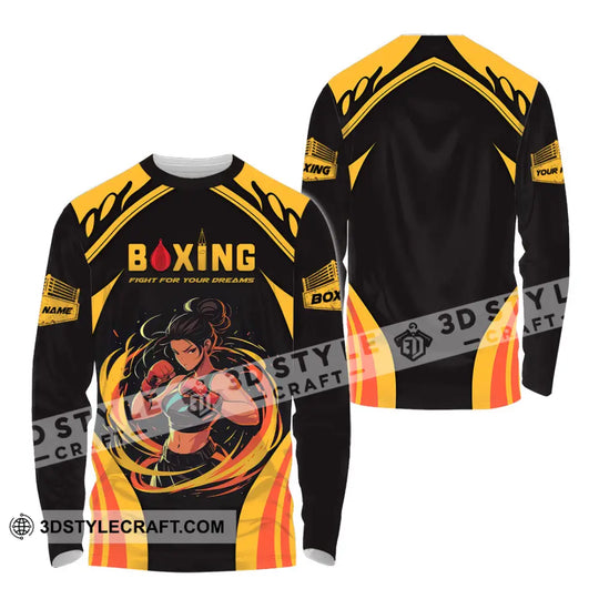 Unisex Shirt - Custom Text Shirt Boxing style option 4