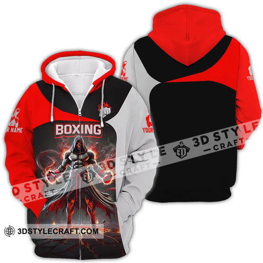 Unisex Shirt - Custom Text Shirt Boxing style option 4