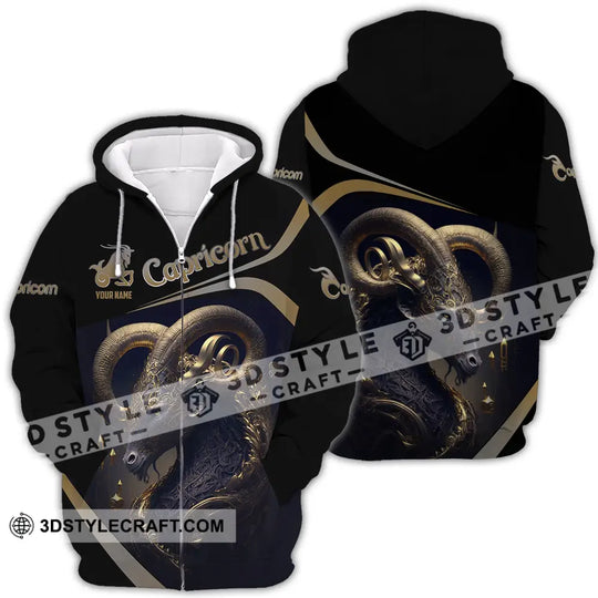 Unisex Shirt - Custom Text Shirt Capricorn style option 4
