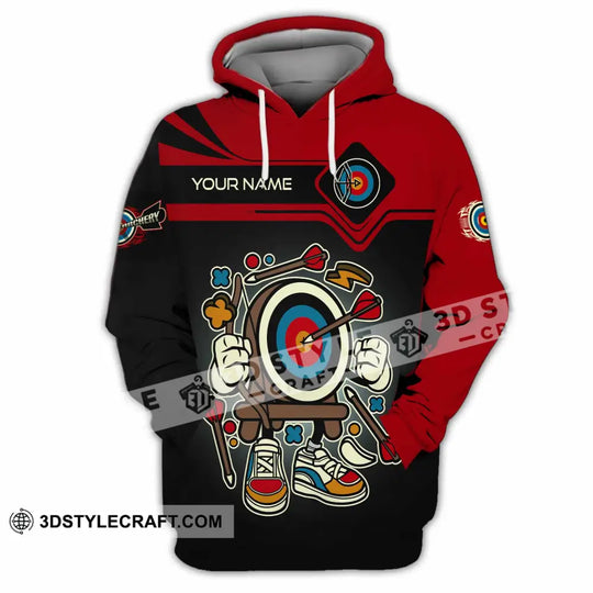 Unisex Shirt - Custom Text Shirt Cartoon Archery style option 4