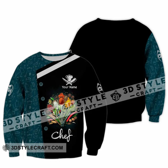 Unisex Shirt - Custom Text Shirt, Chef Shirt style option 3