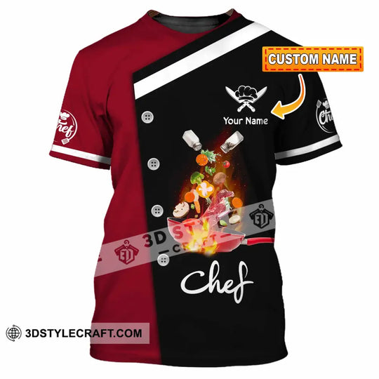 Unisex Shirt - Custom Text Shirt, Chef Shirt style option 1