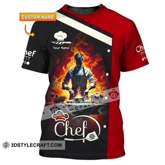 Unisex Shirt - Custom Text Shirt, Chef Shirt style option 1