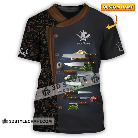 Unisex Shirt - Custom Text Chef Shirt style option 1