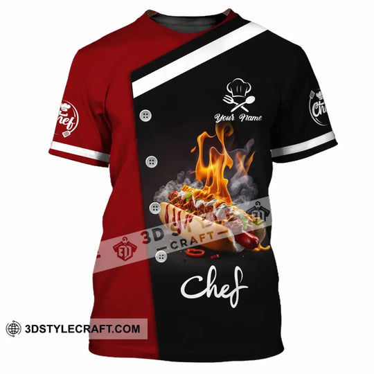 Unisex Shirt - Custom Text Shirt, Chef Shirt style option 2