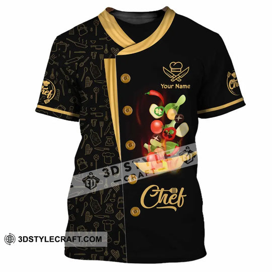 Unisex Shirt - Custom Text Shirt, Chef Shirt style option 2