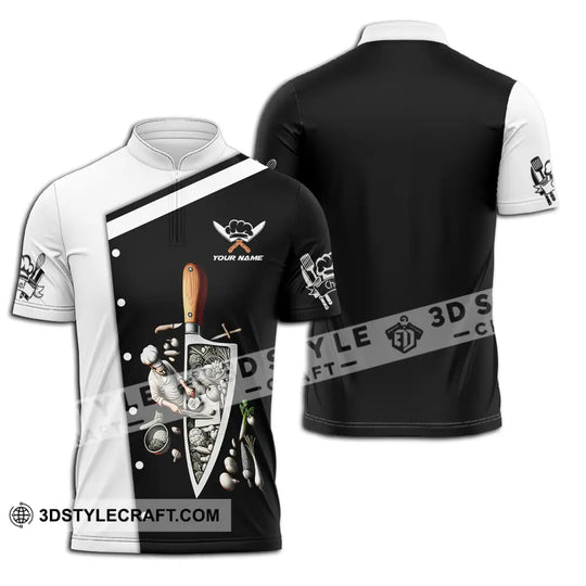 Unisex Shirt - Custom Text Chef Shirt style option 2