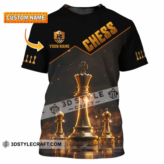 Unisex Shirt - Custom Text Chess Player Shirt style option 1