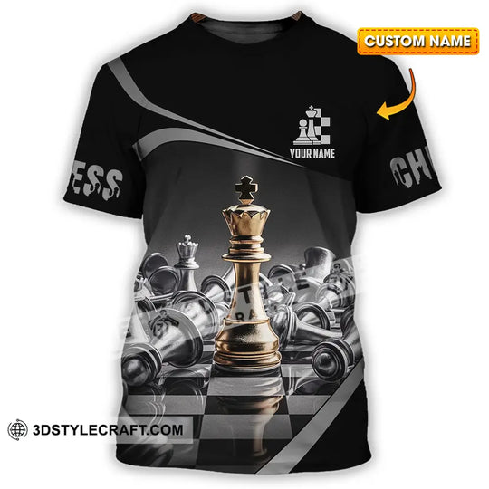 Unisex Shirt - Custom Text Shirt Chess style option 1