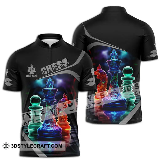 Unisex Shirt - Custom Text Shirt Chess style option 2