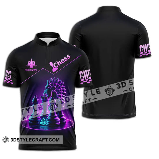 Unisex Shirt - Custom Text Shirt Chess style option 2