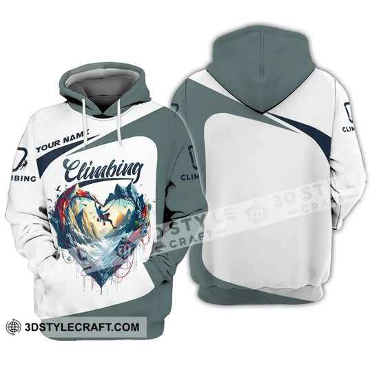 Unisex Shirt - Custom Text Shirt Climbing Heart style option 3